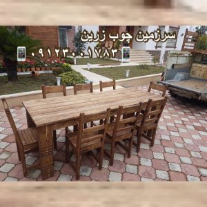 میز ناهارخوری چوبی